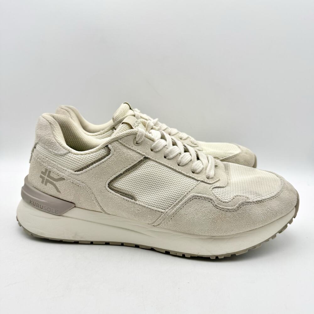Kuru Apogee Casual Sneakers Womens 12.5 Mens 11 Sand Cream Suede EUC